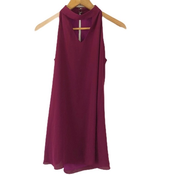 Lulu’s Magenta Swing Dress - Picture 3 of 8